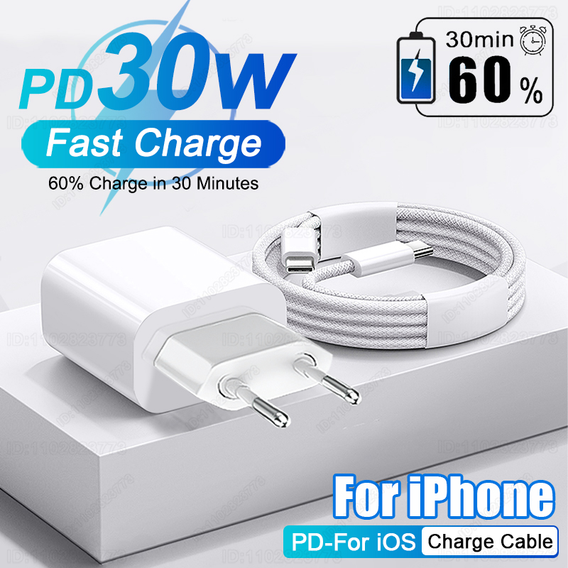 Tech Accessories Apple - PD 30W hızlı şarj iPhone 15