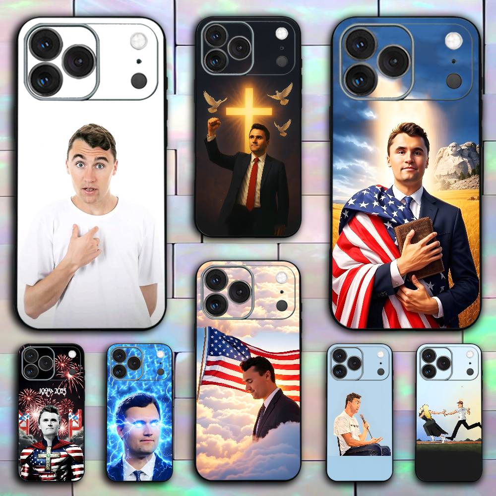 Tech Accessories Apple - iPhone 17,16,15,14,13,12,11,Pro,X,XS,Max,XR,Plus,Mini Charlie Kirk Komik Yumuşak