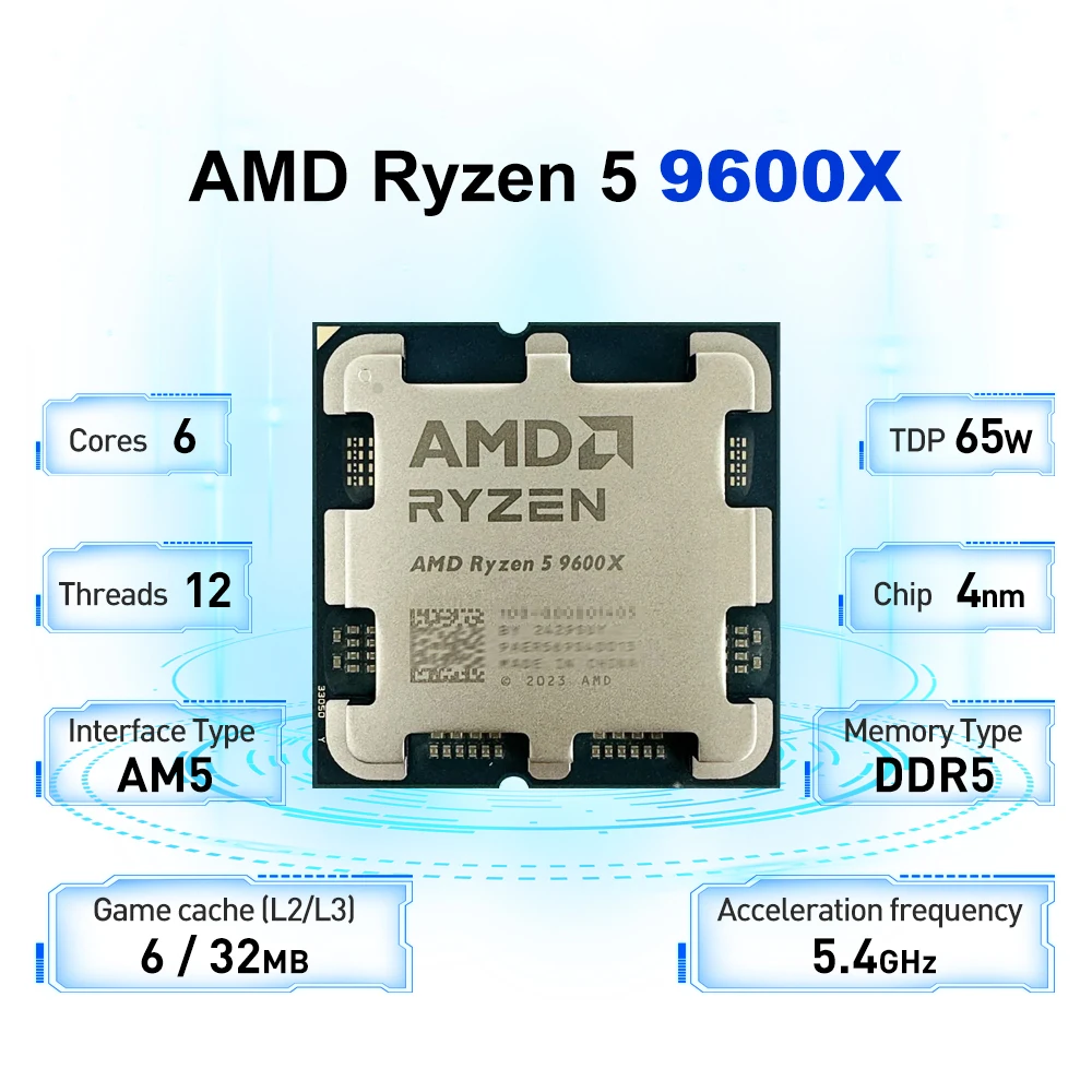 AMD Ryzen 5 9600X L3=32M 5.4GH - Amd Cpu Ryzen 9 incelemesi ve fiyatı
